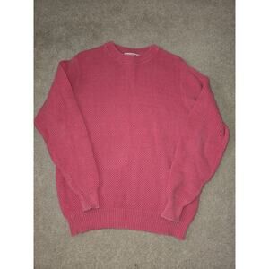 Vintage 90s AMERICAN EAGLE Waffle Knit Sweater Womens Large Pink